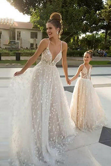 Straps Mother-Daughter Matching Prom Dress MGD002