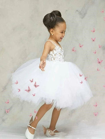 Toddler Ball Gown Short Mommy-Daughter Matching Prom Dress MGD011