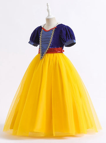 Cute Girls Princess Party Gowns Snow White Costume TXH095