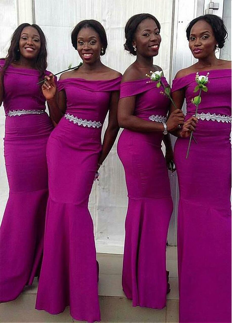 Dark Fuchsia Off The Shoulder Mermaid Bridesmaid Dress GBD133 Dark Fuchsia Off The Shoulder Mermaid Bridesmaid Dress GBD133