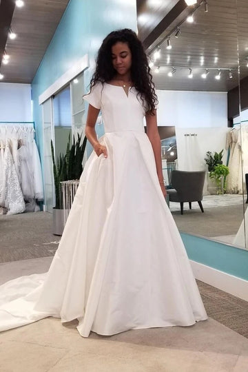 Simple Wedding Dress BWD346