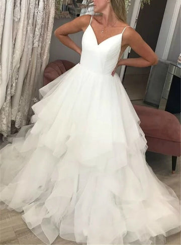 Straps Princess Wedding Dress BWD364
