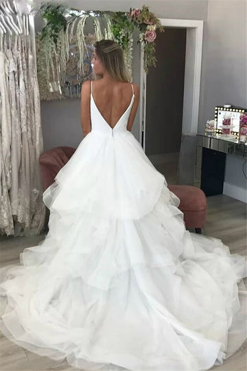 Straps Princess Wedding Dress BWD364
