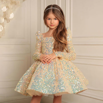 Short Sequins Junior Teen Dream Pageant Party Dress(AHC076)