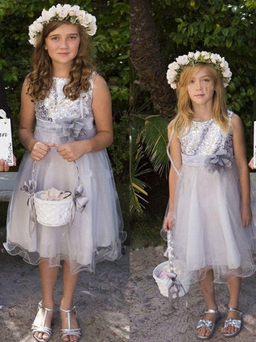 Short Sequins Flower Girl Dress ACH089