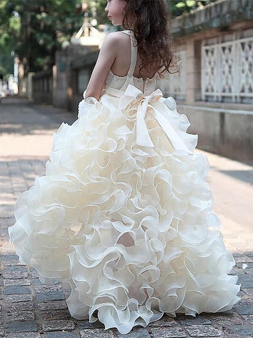 Organza Ruffles Flower Girl Dress ACH095