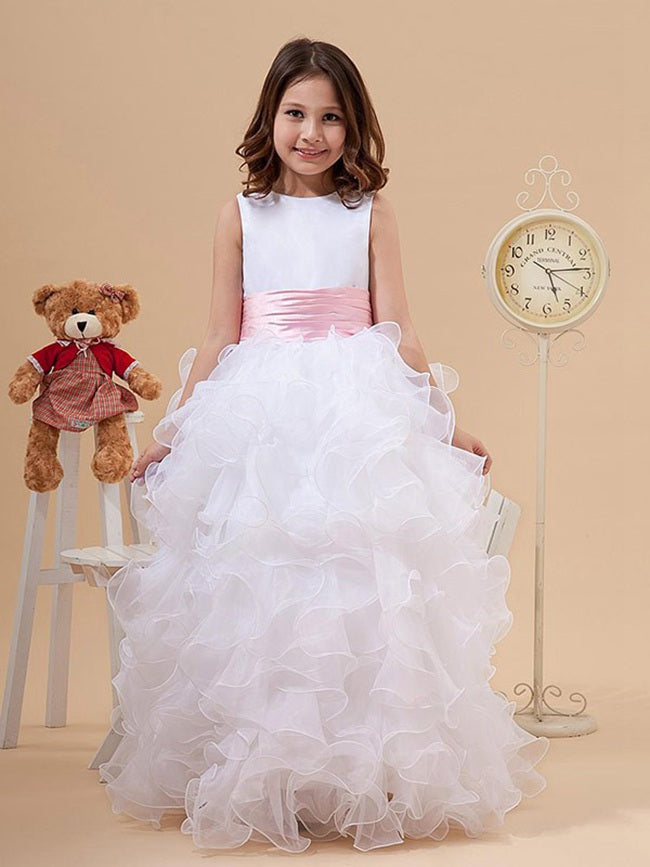 Ruffle flower girl dress on sale