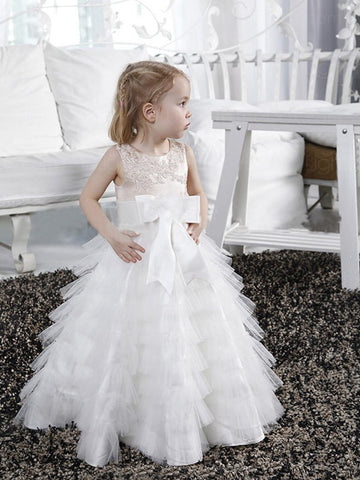 Ruffles Tulle Flower Girl Dress ACH101