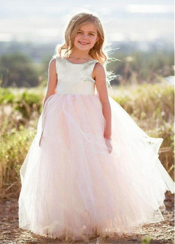 Pink Ball Gown Flower Girl Dress ACH178