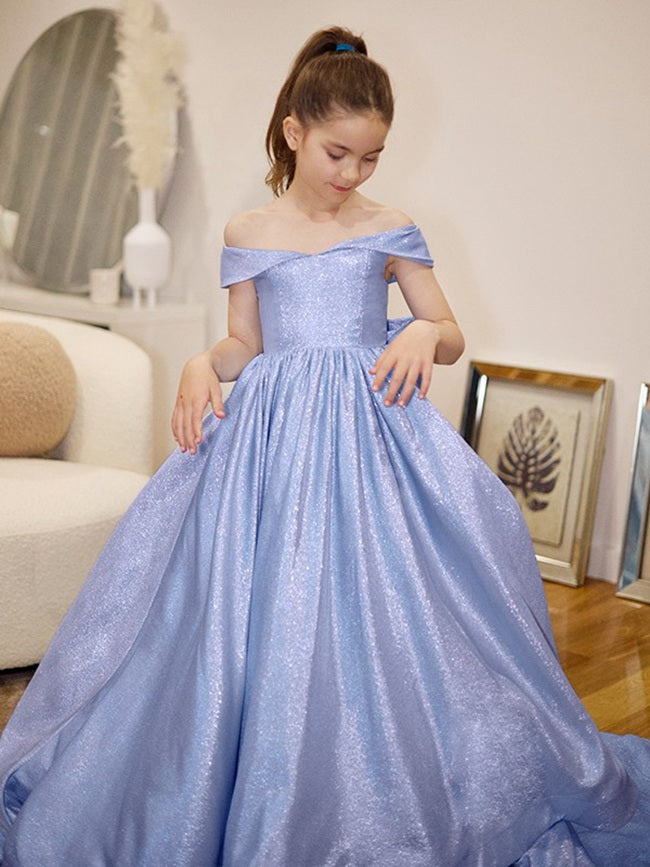 Lavender Princess Kids Prom Dress ACH206 - Main Image