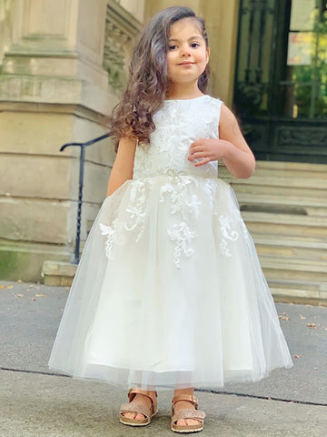 Ankle-Length Toddler Flower Girl Dress ACH214