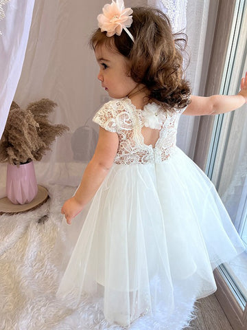 White Toddler Party Dress ACH220