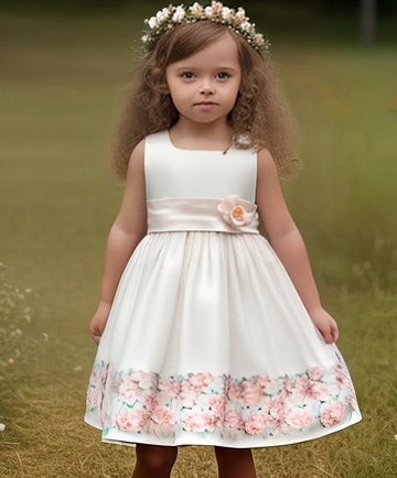 Satin Toddler Flower Girl Dress BCH073