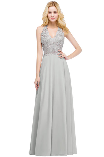 BDCPS912 Pink V Neck Tall Discount Lace Bridesmaid Dress