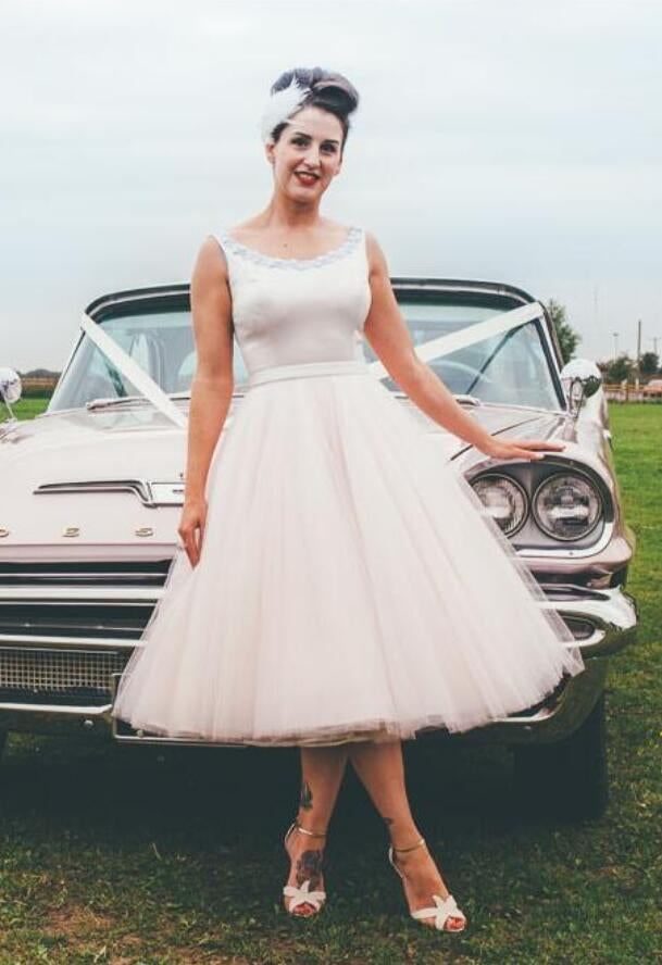 Plus Size Tea Length Vintage Barn 1960s Wedding Dress for Older Bride Plus Size Tea Length Vintage Barn 1960s Wedding Dress for Older Bride