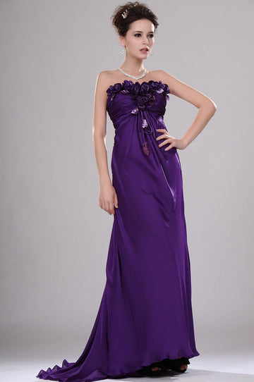 A-Line Regency Chiffon Strapless With Beading Bridesmaid Dress(UKBD03-439)