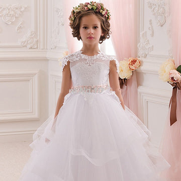Lovely Tulle Princess Kids Flower Girl Dress BDCH0125