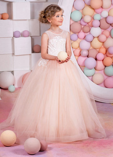 Candy Pink Kids Prom Dress CHK009