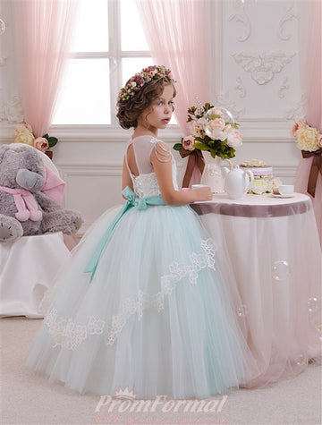 Ball Gown Flower Girl Kids Prom Dress CHK049