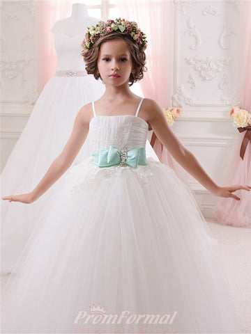 Straps Tulle Toddler Flower Girl Dress CHK147