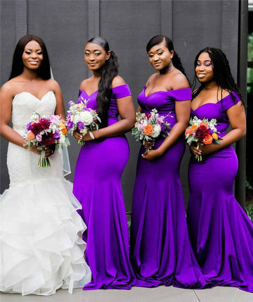 GBD265 Africa Purple Summer Country Garden Wedding Bridesmaid Dress