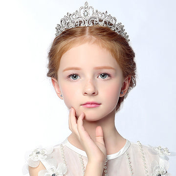 Girls Princess Headpieces Rhinestone Crown Headdress HP005