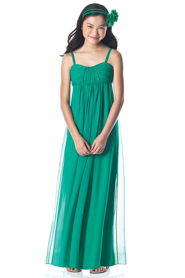 Jade Straps Floor-length Junior Bridesmaid Dress(UKJBD03-001)