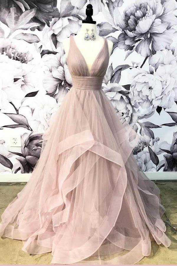 strapless open back dress Princess Dusty Pink Long Prom Dress Simple Evening Gowns JTA0641 strapless open back dress Princess Dusty Pink Long Prom Dress Simple Evening Gowns JTA0641