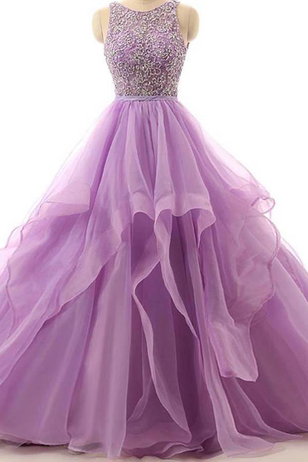Purple Princess Prom Dress JTA5741 Purple Princess Prom Dress JTA5741