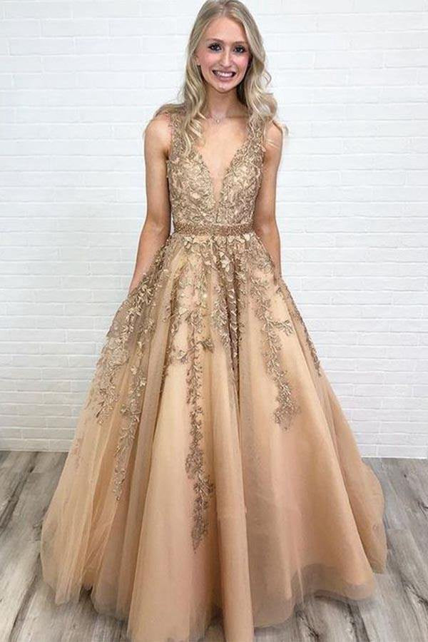 Formal Dresses Gold Lace Dress Uk A Line V Neck Lilac/Gold Lace Floral Long Prom Formal Dresses Gold Lace Dress Uk A Line V Neck Lilac/Gold Lace Floral Long Prom