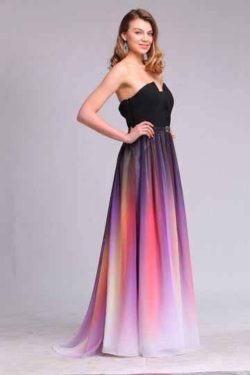 Sweetheart Gradient Chiffon Formal Dress JTA9371