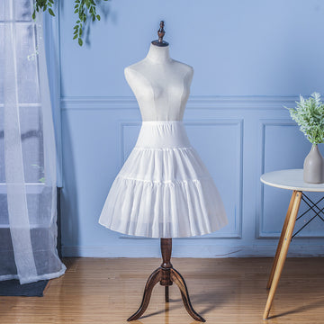 Knee Length Rockabilly Bridal Dress Petticoat Puffy Underskirt PS005