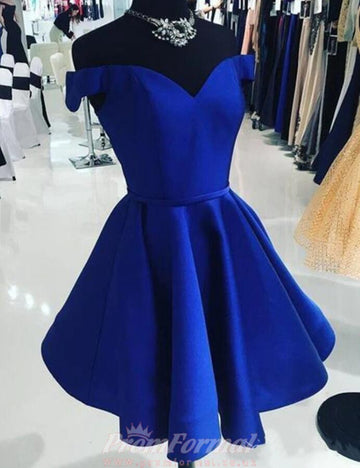 Junior Short Royal Blue Prom Dress REAL015