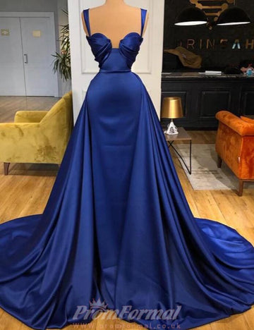 Royal Blue Straps Sweetheart Evening Dress REALS208