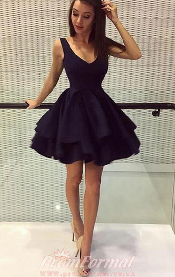 Junior Black Short Prom Dress SHORT087