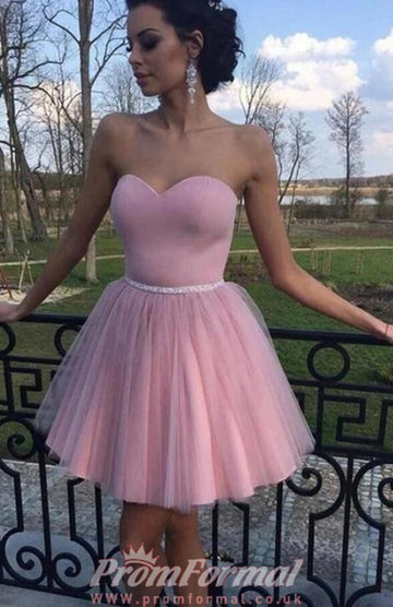 Sweetheart Junior Short Pink Prom Dress SHORT115