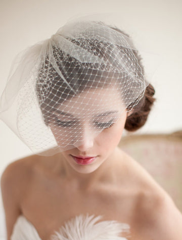 Classic 50s Rockabilly Wedding Veil Blusher Veils VE027