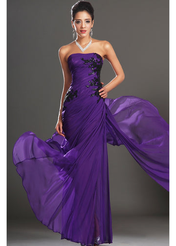 Regency 100D Chiffon Sheath/Column Bridesmaid Formal Dress(BDJT1428)