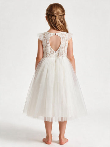 Cap Sleeve Flower Girl Dress ACH083
