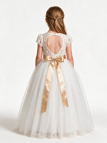 Floor-Length Flower Girl Dress ACH087
