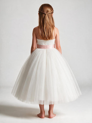 Sweetheart Ankle-Length Flower Girl Dress ACH092