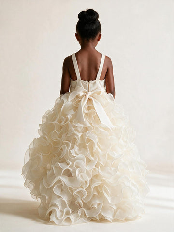 Organza Ruffles Flower Girl Dress ACH095