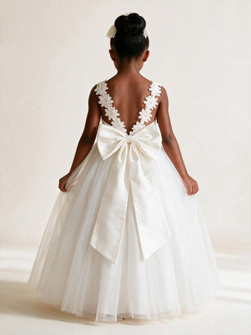 White Flower Girl Toddler Ball Gowns ACH123