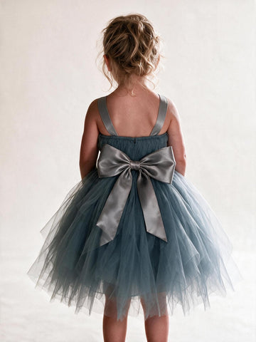 Tulle Straps Toddler Flower Girl Dress with Sash ACH147