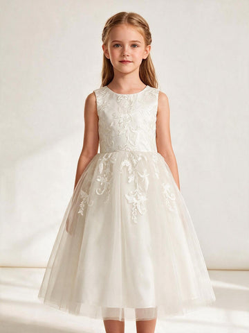 Ankle-Length Toddler Flower Girl Dress ACH214