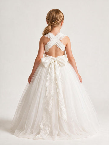 Tulle Ball Gown Flower Girl Dress ACH235
