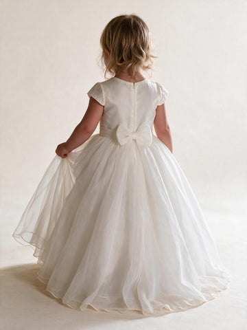 1-6 Years Baby Girls White Flower Girl Dress ACH247