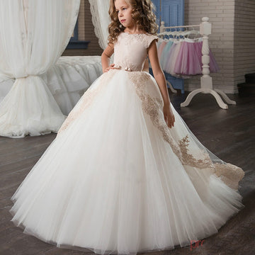 Ball Gown Sleeveless Kids Prom Dress for Girls CH0126