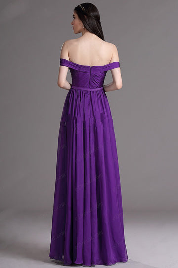 EBD013 Sweetheart Purple Wedding Formal Dress