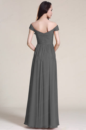 EBD020 Strapless Grey Wedding Formal Dress